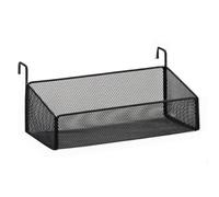 Stand di Fiori Vaso per Piante Rampicanti Fioriera Sospesa per Balcone Ripiano per Ringhiera Interna Ripiano per Vasi da Fiori Ripiano per Bonsai Cesto Appeso(Black,39cm Long+4.7cm Hook)
