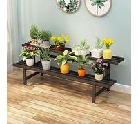 Stand di Piante, Grande supporto per piante in metallo per interni ed esterni - Scaffale espositivo da giardino in stile scala, portavasi per fiori, organizer per soggiorno, balcone, giardino, cortile