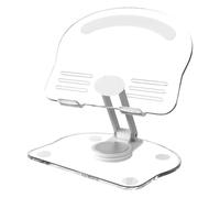 Stand di tablet acrilico | Cancella Acrilico Tablet Porta del libro - supporto per telefono portatile regolabile pieghevole per lo streaming live, guardando la TV, fotografare, videochiamata