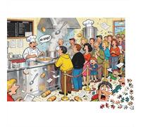 Stand di zuppa, nessun rifiuto di zuppa Puzzle in Legno Impermeabile DIY Puzzles Da 1000 Pezzi Per Adulti Impossibili Giochi Di Impegnativi