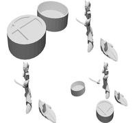 Stand Espositore Zero Amiibo per Collezione Nintendo Stampato 3D Kit