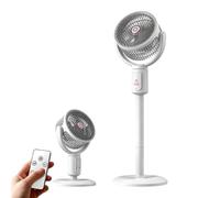 Stand Fan | 5 Speeds 90° Manual Vertical 180° Oscillating Adjustable Height