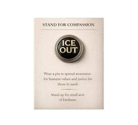 Stand for Compassion - Spille "Be Good" e "Ice Out", supporta gentilezza e salute mentale positiva, set di spille da bavero smaltate ispiratrici, /, Metallo