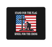 Stand for The Flag Kneel for The Cross Tappetino per Mouse Piccolo Mouse Pad Morbido Tappetino Scrivania per Laptop Accessori Scrivania Gaming 25X30Cm