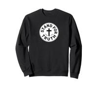 Stand For Truth Bold Christian Cross Fede Giovanni 7:46 Bibbia Felpa