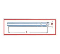 Stand forcella TAROI -A testa in giù, SU-URKi GSX-R 1100 L/M/N, argento
