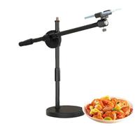 Stand fotografico sopraelevato desktop, luce ad anello per selfie con supporto | Supporto per fotocamera con braccio articolato, illuminazione video a LED per insegnamento online, fotografia di natur