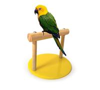 Stand Gabbia per Uccelli, Tavolo in Legno Pespolatura di Piastrelle in Piedi in Piedi Flaio di Plastica Place per Applicazione per Uccelli T Perch T per Birdcage Playstand PlayGound Play Gym Toys
