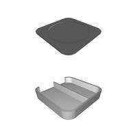 Stand Holder with Cable Management System for Mac Studio and Mac Mini