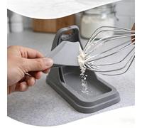 Stand Mixer Attachment Holder - Silicone Organizer Rack, Space Saving Kitchen Tool Storage Base for Beaters Hooks Dough Attachments Countertop Holder for Home Bakery Apartment 5.08 inches