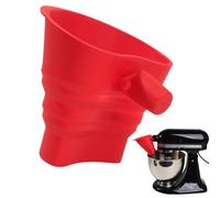 Stand Mixer Flour Funnel, Foldable Silicone Flour Funnel For Mixer | Leak-Proof Large Capacity, Design, For Food Prep Baking Cookie Making Commercial Restaurant Home