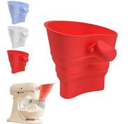 Stand Mixer Funnel Attachment, Flour Funnel, Easy Clean Durable Accessory, Dishwasher Safe (Red)