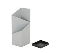 Stand ombrello di stoccaggio ombrello, geometria, robusto supporto per ombrello elegante, supporto per ombrello di ingresso, organizzatore, vassoio a goccia rimovibile, 25 * 20 * 60 cm/bianco (nero