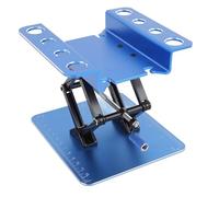 Stand per Auto RC, Altezza Regolabile RATABILE ELETTANTE RC Auto Work Simulation Metal per 1: 8 e 1:10 (Blue)