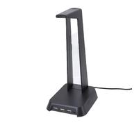 Stand per Cuffie da Gioco da Gioco di Illuminazione Colorata con Interfaccia Sonora Integrata per Amanti della Musica (Black)
