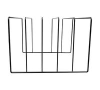 Stand Per Il Record In Vinile - Rimpasto Di Ferro Nero Per Album E Libri | Porta Di File Di Metallo Moderno Per Scrivania E Ufficio | Organizzatore Di Libri Desktop Per Dischi, Riviste, Cartelle | Ele