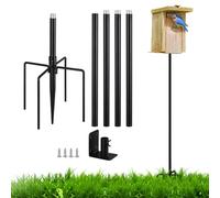 Stand per mangiatoia per uccelli, della casa parrocchetti Post di | di giardino da 1,8 m, kit di montaggio della stazione meteorologica multifunzionale per il prato