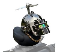 Stand per moto Duck - Decorazione cruscotto attivata Squeeze | Anatra di gomma gialla vibrante | Accessorio carino per moto per bicicletta, produttore di suoni di corno per veicoli novità, guida