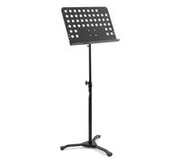 STAND PER MUSICA ORCHESTRALE NERO REGOLABILE PORTATILE CON SUPPORTO PER PARTITUR