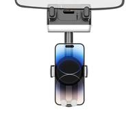 Stand Per Smartphone Retrattile Per Lo Specchietto Retrovisore - Montaggio Del Telefono Per Auto | Retroview Mirror Monte Telefono | Porta Del Telefono Per Auto Anti-Shake a Rotazione