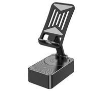 Stand Per Telefono 3 In 1 Con Altoparlante-Porta Del Telefono Cellulare Wireless Con Rotazione A 360 °, Audio Surround 9D, Base Anti-slittamento E Durata Della Batteria 10H, Ideale Per Scrivania, Casa