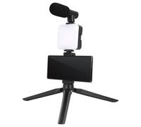 Stand Per Telefono Con Leggero Selfie Stick 360 | Tripode Selfie Stick | Monte Treppiede Selfie Per Telefono Stabile A LED, Supporto Per Treppiedi Cellulari Portatili Multifunzionale Per Il Trucco Di