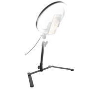 Stand per telefono sotterraneo desktop - treppiede in metallo regolabile da 30 cm, creazione di contenuti, supportoper telefono selfie con luce a LED | Riprese a mani libere, attrezzature di registra