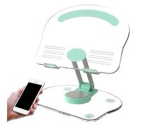 Stand Per Telefono Trasparente - Dock Acrilico Antiscivolo Portatile Per, Kindles, Smartphone | Supporto Schermo Regolabile Leggero Per Fotografia, Incontri Di Zoom, Ufficio Di Studio, Visualizzazione