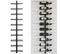 Stand Portabottiglie da Muro Scaffale Capacità 10 Bottiglie Cantinetta Bar Vino