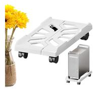 Stand - Stand CPU mobile regolabile sotto la scrivania | PC ABS Porta del carrello del computer ABS 20-28 cm Larghezza Base mainframe universale regolabile con ruote bloccabili per Home Office