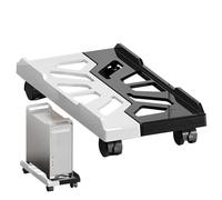 Stand - Stand CPU mobile regolabile sotto la scrivania | PC ABS Porta del carrello del computer ABS 20-28 cm Larghezza Base mainframe universale regolabile con ruote bloccabili per Home Office