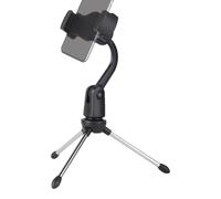 Stand Tripod - Adjustable Desk Tripod Stand, Durable Metal Construction, Stable Base, Universal Clip Holder Included, Lightweight Portable Design | Performance Karaoke Wedding Recording Use