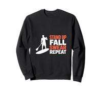 Stand Up Autunno Giura Ripeti Divertente Paddleboarding Felpa
