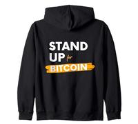 Stand Up for Bitcoin Cryptocurrency Is Freedom BTC Crypto Felpa con Cappuccio