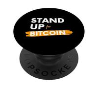 Stand Up For Bitcoin Cryptocurrency Is Freedom BTC Crypto PopSockets PopGrip Adesivo