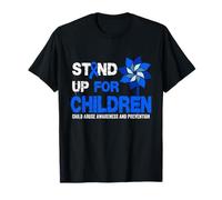 Stand-up For Children Mese di sensibilizzazione sulla prevenzione degli abusi sui minori Maglietta