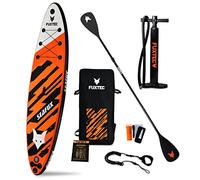 Stand Up Paddle Board FUXTEC Tavola SUP gonfiabile - 320 x 81 x 15 cm con 3 pinne - per mare e lago - fino a 150kg - Zaino incluso