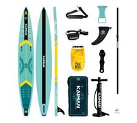 STAND UP PADDLE BOARD MARCA KAIMAN MODELLO JACARE' V2 TIPO RACE MISURE 14'25''6''- 14'27''6'' CARATTERISTICHE DUAL LAYER PVC CARBON STRINGS WOVEN DROPSTITCH