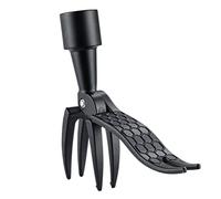 Stand Up Weed Remover Tool Rustproof Aluminum Claw Labor Saving No Bend Hand Weeding Tool for All Soils Fits 1.03 Inch Handles No Harm to Garden Plants