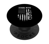 Stand With ICE - Legge sull'immigrazione sulla sicurezza delle frontiere patriott PopSockets PopGrip Adesivo
