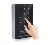 Standalone RFID Lettore Schede Controllo Accesso, RFID Touch Metal Access Control Controller Tastiera Accesso Password con 10pcs Portachiavi