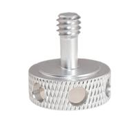 Standard 1/4 pollici vite in lega di alluminio fotocamera Fixg 6 fori per le impostazioni della testa del treppiede e accessori supporto luce adattatore
