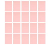 Standard 20 - Hole Loose Leaf Binder Covers | 20 Sheets Flexible PP Plastic | Rollable & Spill - Guard Presentation Covers for Notes/Planners/School | Frosted Translucent (Rosa)