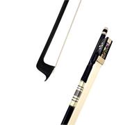 Standard Arco Di Violino 10 Pz Forte Professionale Nero In Fibra Di Carbonio 4/4 3/4 1/2 1/4 Arco Di Violino Ebano Bianco Crine Equiseto(1-4)
