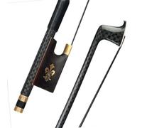 Standard arco di violino 4/4 Arco Per Violino Griglia In Fibra Di Carbonio Bastone Rotondo Con Inserto Fleur-De-Lys Dorato Rana In Ebano Well Balance