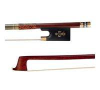Standard Arco Di Violino Arco Da Violino Classico In Legno Brasiliano 4/4 Rana Ebano A Grandezza Naturale Ben Bilanciato Crine Di Cavallo Della Mongolia Eccellente Vibrazione(A 006)