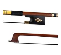 Standard arco di violino Arco Per Violino 4/4 Arco Per Violino Asta Tonda Crine Di Cavallo Nero Ebano Rana Iris Intarsio Hardware In Ottone