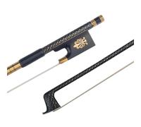 Standard arco di violino Arco Per Violino Professionale 4/4 In Fibra Di Carbonio Bastoncini Intrecciati In Seta Oro E Argento Crine Di Cavallo Coda Di Arco In Ebano
