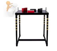 Standard Arm Wrestling Table-Quick to Assemble, Arm Wrestling Muscle Exerciser Equipment, Competition Training Arm Wrestling Table, Includes Padded Elbow Rests(Nero)