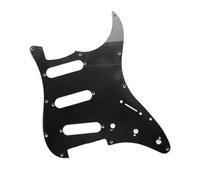 Standard Battipenna per chitarra elettrica Battipenna Per Chitarra Elettrica ST A 11 Fori SSS Single Coil Pickup Cover Con Manopola 2T1V Set Di Punte Interruttori 5 Vie(Black Set A)